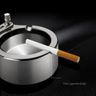 Ashtray Lighter New 3 Colors Creative Metal Ashtray 10000 Match Multifunction Lighter Office Ashtray
