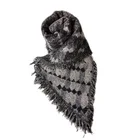 Shawl Shawl Scarf New Pop Geometric Patten Boho Design Shawl Women Autumn Winter Bevel Edges Lurex Hijab Scarf