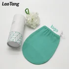 Bath Glove Exfoliating Mitt Custom Logo Pink Exfoliating Glove Viscose Bath Mitt Body Scrub Private Label