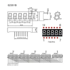 Digit 7 Segment Led Display Common Cathode 0.23inch Micro Mini Size 5 Digit 7 Segment Led Display