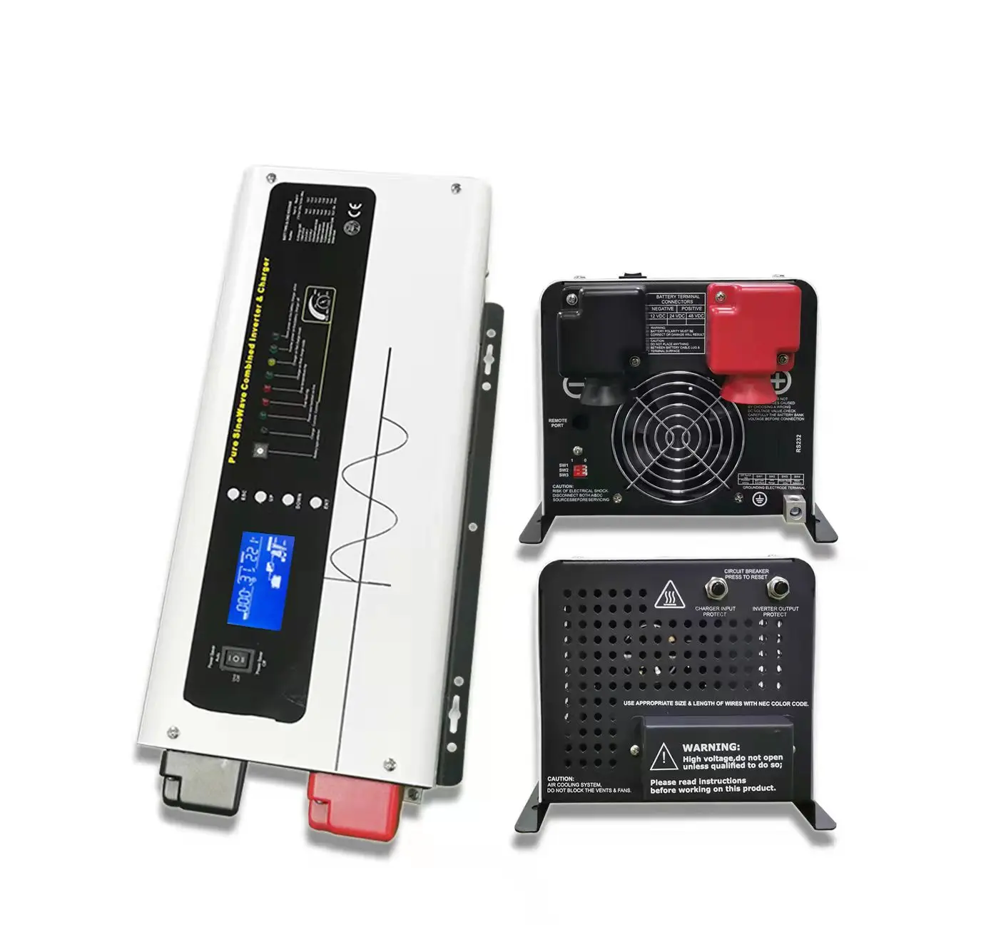 OEM/ODM 1000W 2000W 3000W 4000W 5000W 6000W  Low frequency 48v sinve Wave  Rack off grid inverter