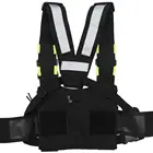 Pack Universal Radio Harness Chest Rig Bag Pocket Pack Holster Vest Fluorescent Green For 2 Way Radio