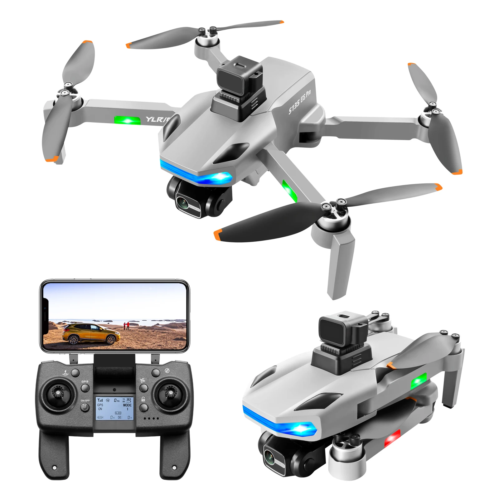 falsk smykker Philadelphia S135 Drone 5ghz Rc Mini Flight Long Distance Foldable Height Keeping Three  Axis Gimbal Drone With Hd Camera Professional Drone - Buy 2022 New S135  Drone 8k Hd Dual Camera Foldable Mini