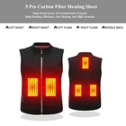 Winter Winter New Functional Unisex Warming Heated Vest USB 5V Heating Vest For Winter Hiking Outdoor