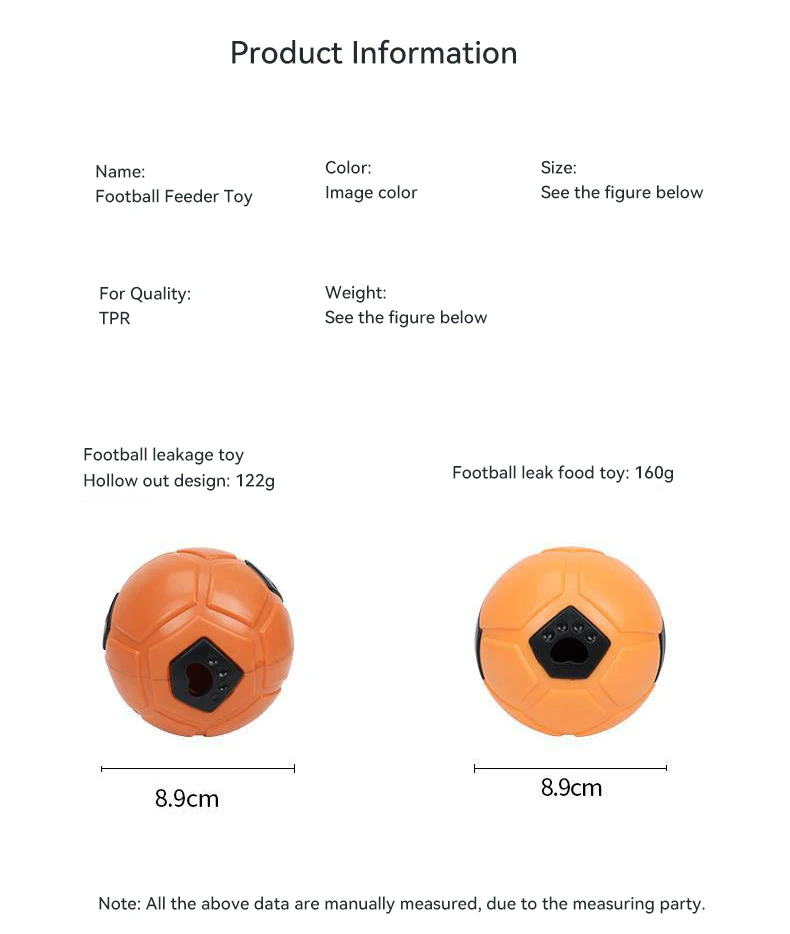 New Leaky Food PET Toys Dog Soft Snack Toy Rubber Bite-resistant Football Dog Chew Toys Pet Products factory