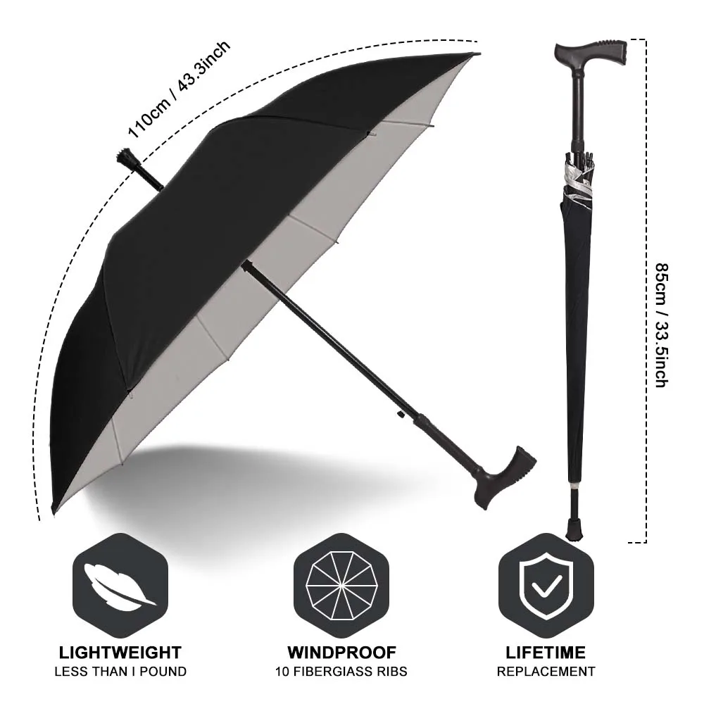 Sun Customized Crutch Hot-Sale Sunshade Summer Waterproof Chinese Luxury Cheap Umbrella For Old People