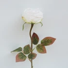 Rose Artificial Flowers Roses Wholesale Home Wedding Decor 58cm Single Polyester Pink Artificial Rose Flower