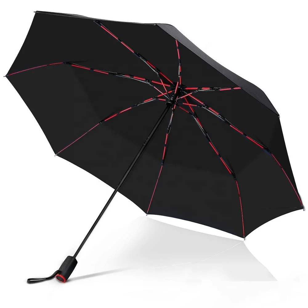 New Invention 2021 Chinese Semiautomatic Folding Umbrellas With Custom
