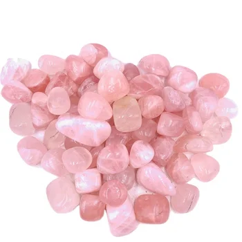 Bulk wholesale rock crystal polished rose quartz tumbled stones for sale
