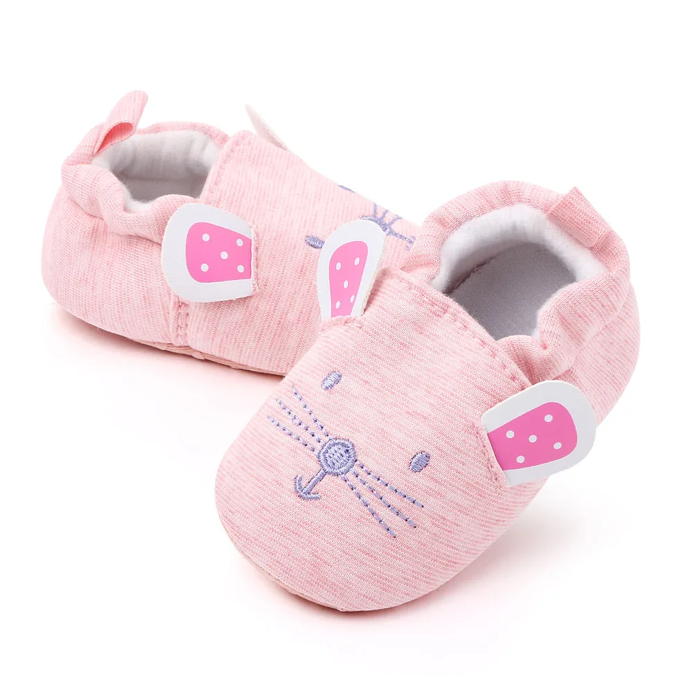 Winter New Cartoon Animals 0-1 Year Old Baby Home Non-slip Toddler Shoes details