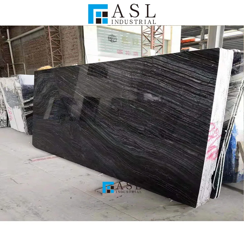 Ancient Wood Vein Black Marble Tiles and Marbles Stone floor tiles marble wall tiles