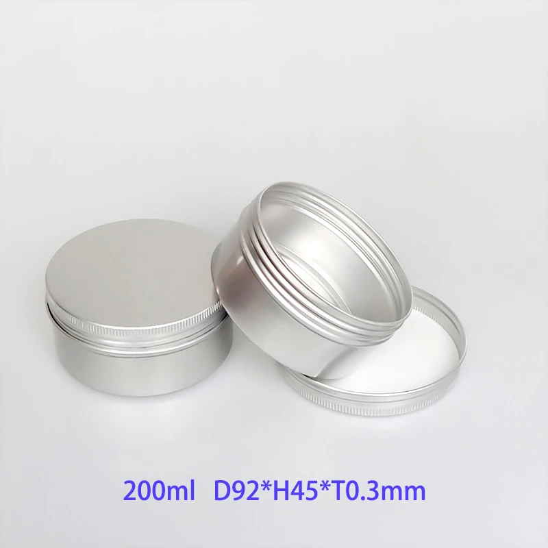 product 200ml wholesale round candle aluminum jar tea seal jar cream mask jar-27