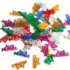 Party Foil Metallic PVC Glitter Wedding Party Decorative JUST MARRIED Table Confetti