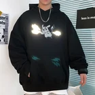 Design Unlined Hoodie Design 2020 Latest Design Pullover String Custom Reflective Streetwear Hoodie