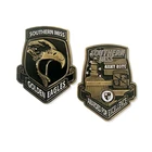 Round Design Your Own Logo Copper Round Shaped Military Challenge Coins For Collection And Souvenir