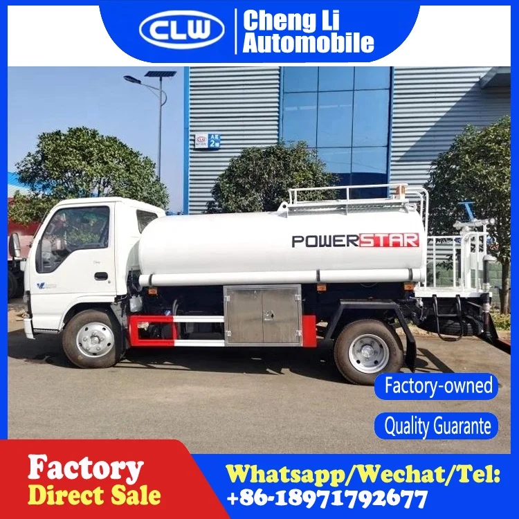 Isuzu 6000liters Water Tanker Price 4x2 Stainless Steel Water Transport