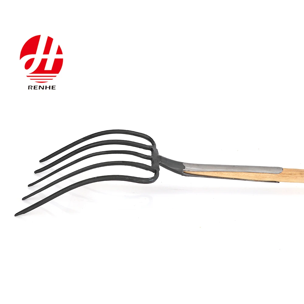 product uk hot sales high quality multifunctional steel 5t fork digging fork with long wood handle-4