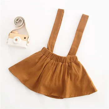 Fashionable newborn baby clothes summer toddler rompers dressy cotton plain suspender for girls