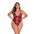 Women Sexy Women Sexy Lace One-piece Sexy Lingerie Fat Ladies Plus Size See-through Sexy Lace Pajamas
