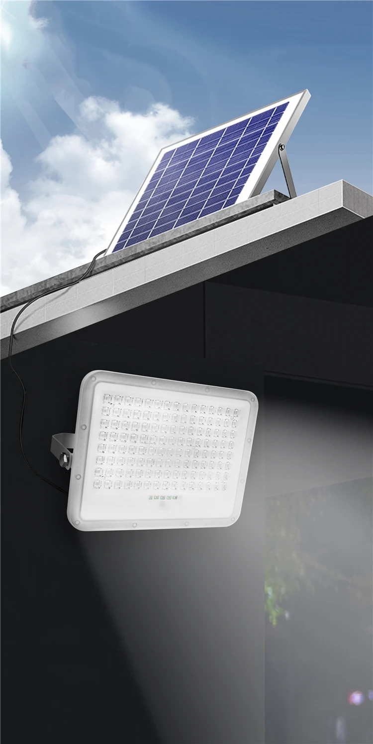 Remote Control 200 300 watt Floodlight Outdoor 200W 300W Solar Flood Light