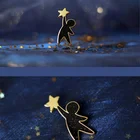 Star Custom Glitter Star Gold Plating Black Hard Enamel Lapel Pin