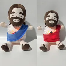 Hot Cute Jesus Plush Breathing Soothing Plush Doll Stuffed Animal Heart of Jesus Toy Savior Doll for Church