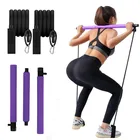 Gym Pilates Home Gym Pilates Body Shaping Portable Pilates Bar Kit With Foot Strap