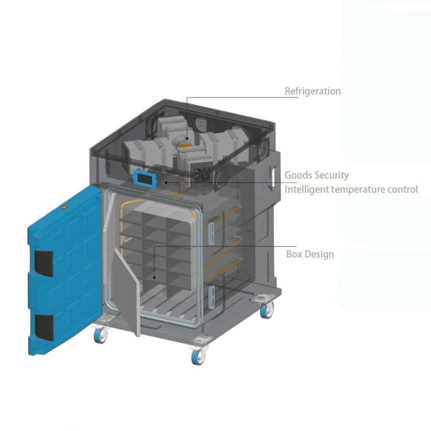 Mstirling CPF130L80 blue mobile vaccine transport cold room refrigerator portable freezer manufacturer