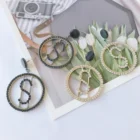 Large Earrings Earrings New Design Exaggerated Large Round Rhinestone Pendant Earrings Women Dollar Stud Earrings