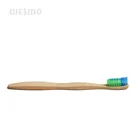 High Quality Reasonable Price Green And Blue Bristle Bamboo Toothbrush For Adults