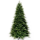 Christmas Tree Direct Factory Premium Unlit PE PVC Mixed Artificial Christmas Tree With Metal Stand