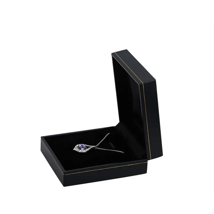 Custom logo luxury jewelry box paper design necklace ring gift set jewelry packaging box with logo with ribbon