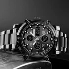 Mens Wrist Watches Relojes Hombre Stopwatch Stainless Steel Luxury 3time Skmei 1389 Metal Wrist Mens Watches