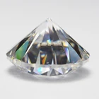 Wholesale Lab Grown Moissanite Stone Diamond 6.5mm White Moissanite Diamond Price Per Carat Engagement Ring Earring Jewelry