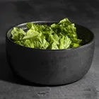Porcelain Bowls Bowl Good Price 1200ml 2400ml Black Electro-Optical Glaze Fine Porcelain Bowls Rustic Porcelain Bowl