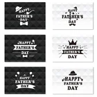 Card Amazon Simple Morandi Blue Series Father's Day Greeting Card Holiday Blessing Card 6-Piece Set