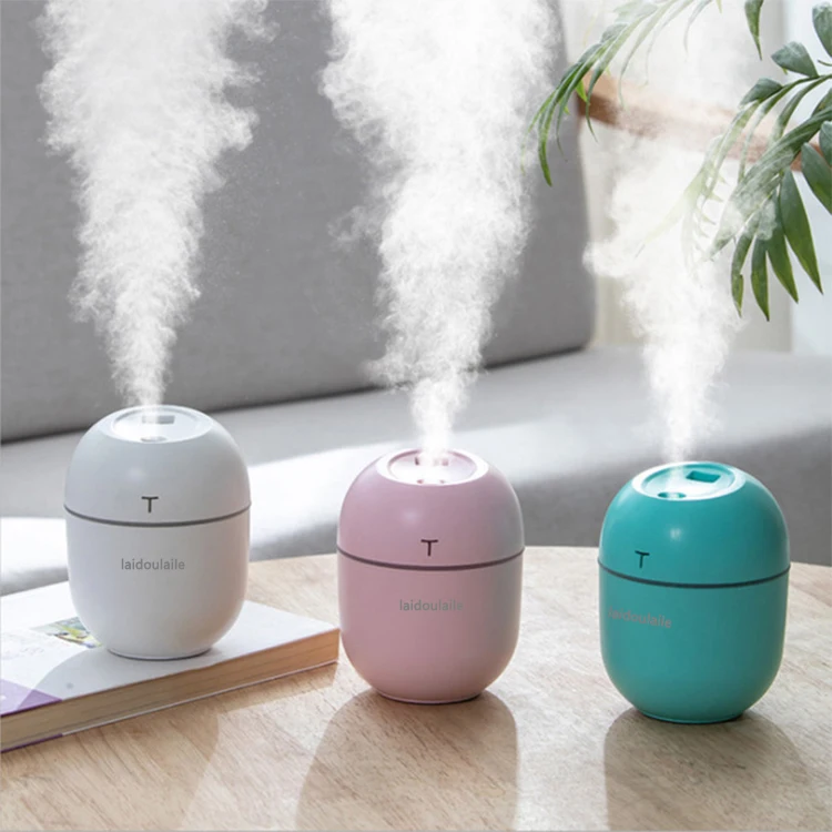 Diff Portable Mini Mist Maker Steamer Air Humidifier w/ Light Desktop Aroma Diff #Cr 