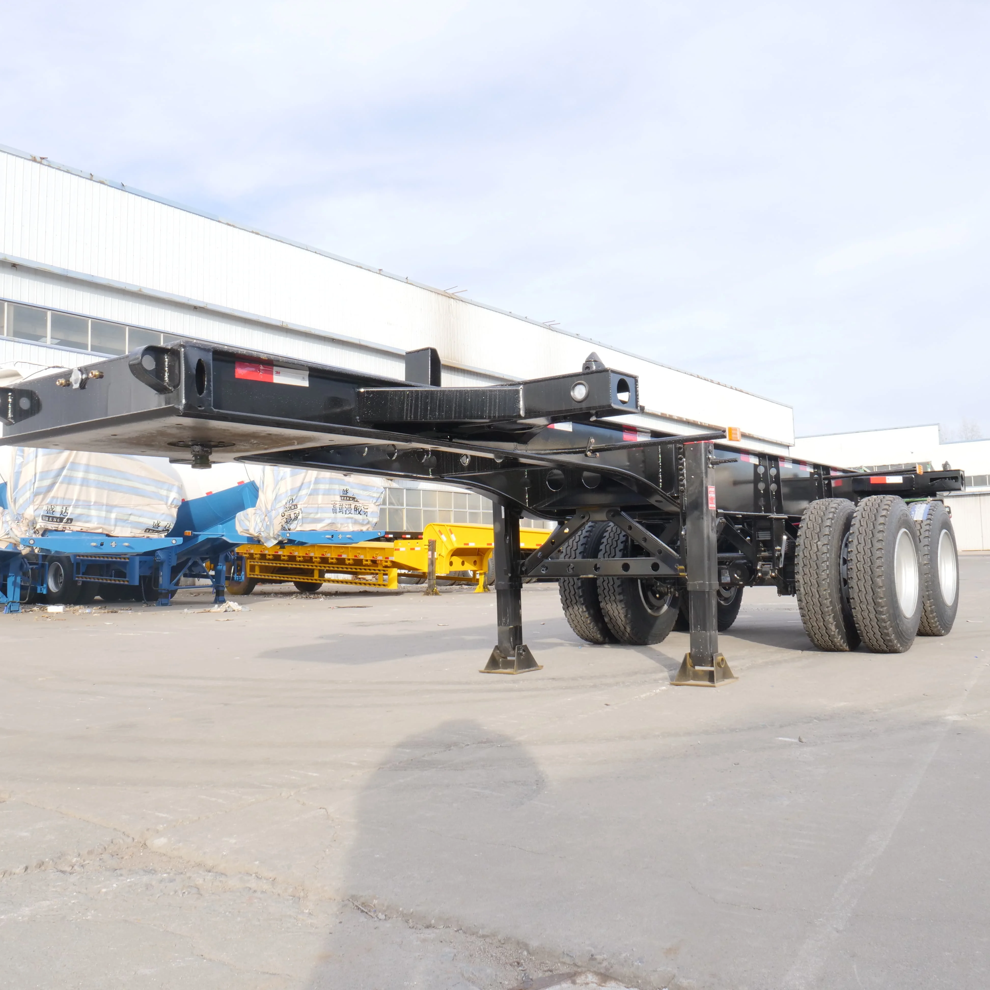 Axle Ft Ft Shipping Container Chassis With Gooseneck Skeleton