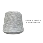 Yarn Cotton Cotton Organic Yarn Semi-Worsted Yarn 2/32NM 97%Organic Cotton 3%Cashmere Blended Knitting Yarn