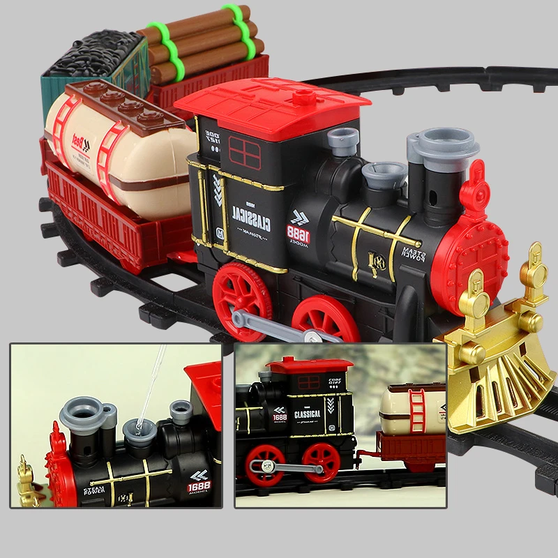Hot Sale Christmas Modern Classical Train Set, Rail Train Toy, Train Toys For Kids