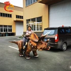 Rides Electric Animatronic Walking Triceratops Dinosaur Rides For Sale