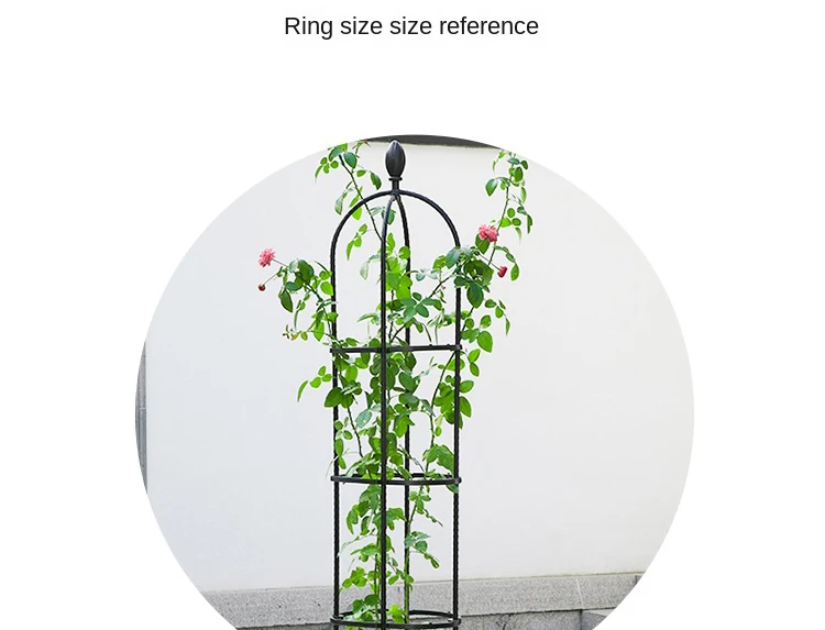 Waterproof Plastic Coated Small Potted Garden Trellis Plant Support details