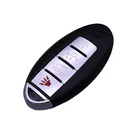 Key 3+1 Button Smart Card Remote Key Shell Blank Cover Case Fob For New Ni-ssan Teana