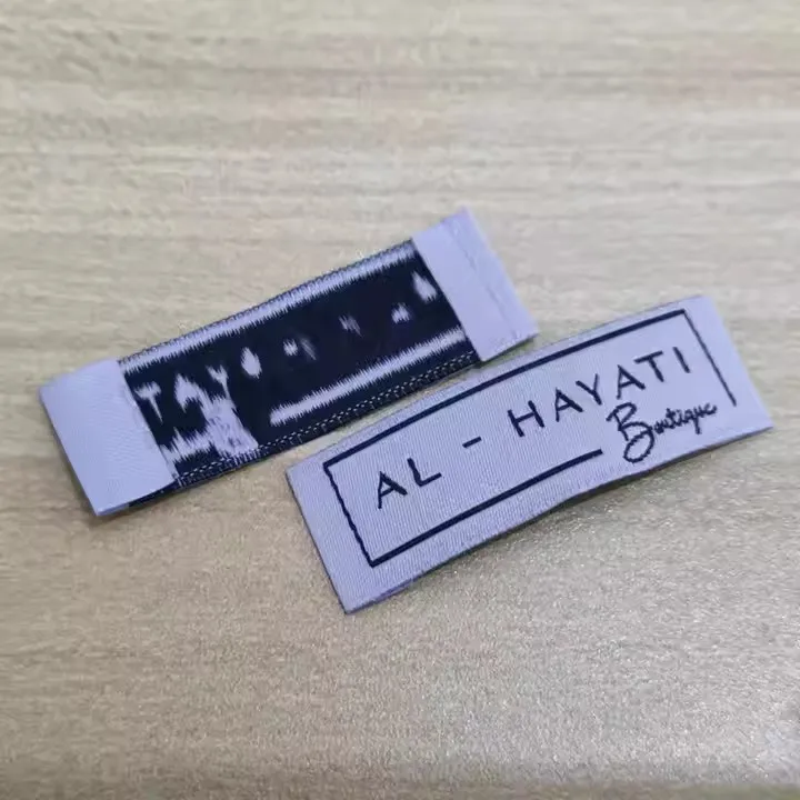 Best Quality Soft Woven Labels Custom Made With Your Logo  Cheap Clothing Neck Label