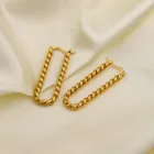 Earrings Sapphire Fashion Style Stainless Steel Jewelry Earrings Sapphire Heart Zircon Earrings For Women