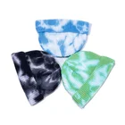 Wholesale Fashion Winter Knit Acrylic Streetwear Sailor Short Mini Fisherman Tie Dye Beanie