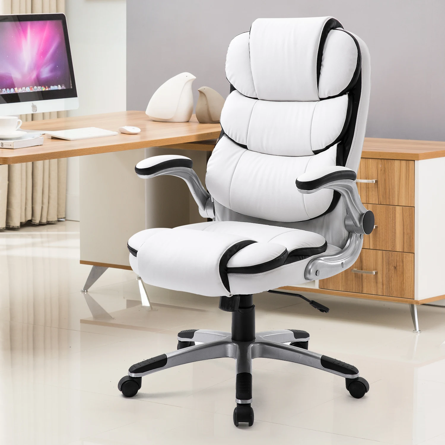 white computer gaming chair