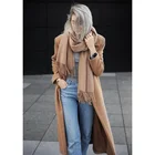 Wholesale Fashion Plain Classic Winter Solid Color Custom Woman Ladies Soft Pure 100% Pashmina Cashmere Shawl Scarf
