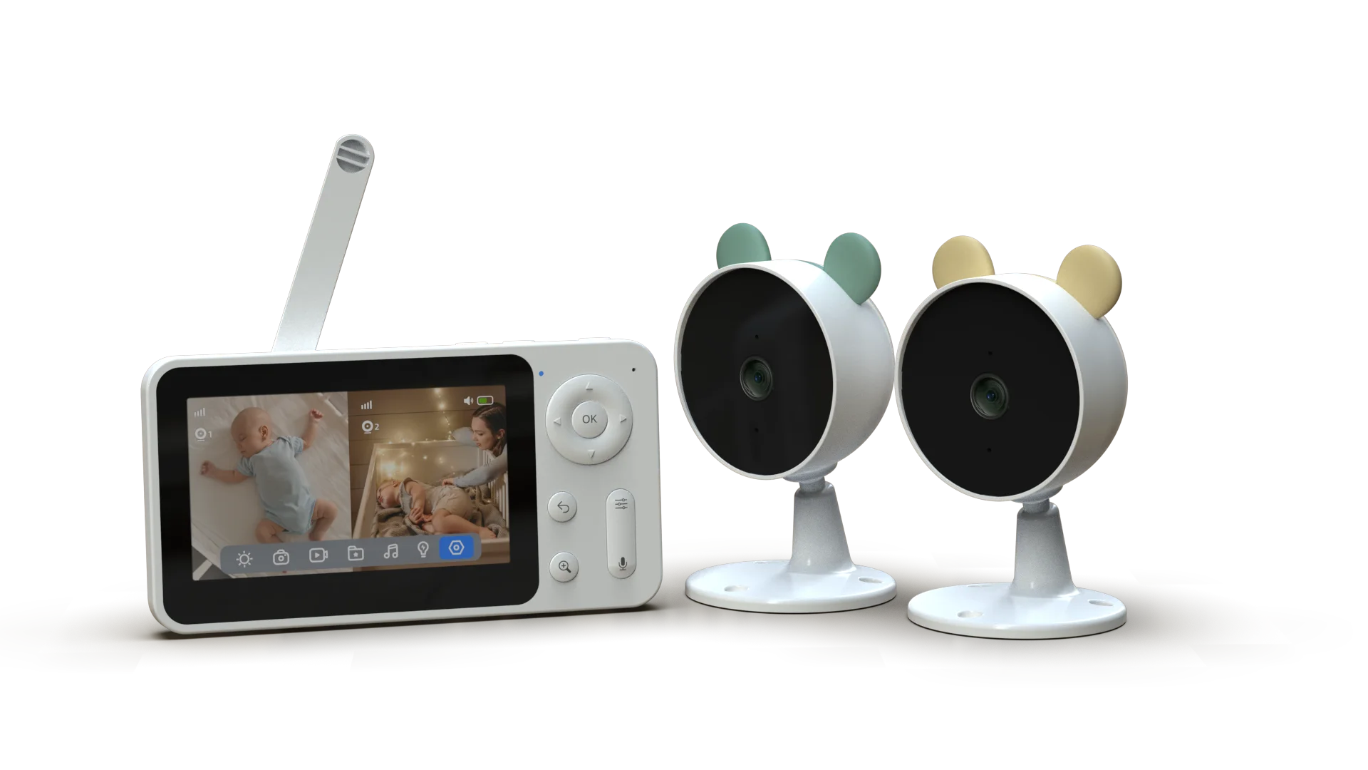 Digital Video Baby Monitor With Camera APP 5inch WIFI Baby Monitor Temperature Detection New Babyphone Camera Smart Baby Monitor