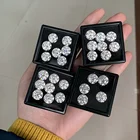Stone Wholesale 1carat Loose Moissanite Round 6.5mm White Moissanite Stone Synthetic Diamond Price